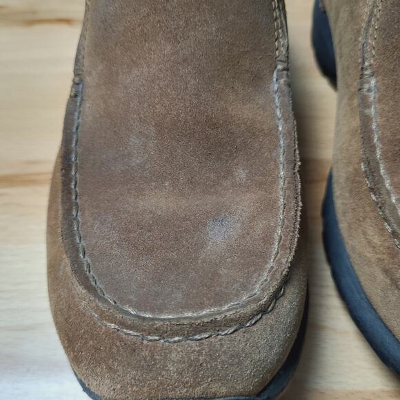 Lands' End Brown Suede All Weather Slip-On Moccasin Women's Size 8.5 - Picture 12 of 12